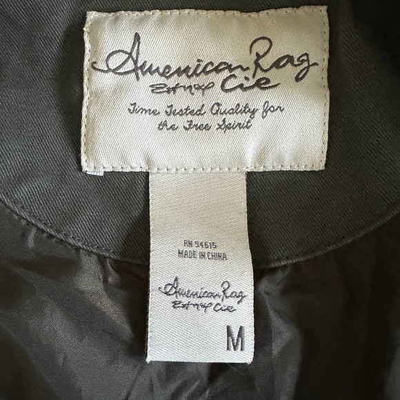 AMERICAN RAG Woman's Aztec Bomber Jacket Khaki Medium - Picture 7 of 7